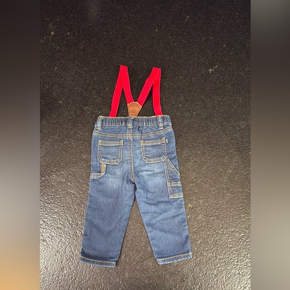 Oshkosh jeans with suspenders 9M - Picture 5 of 10